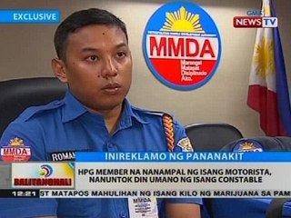 BT: HPG member na nanampal ng isang motorista, nanuntok din umano ng isang constable