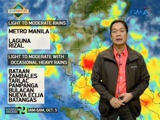 UH: Weather update as of 4:57 a.m. (Oct. 5, 2016)