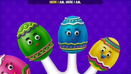 The Finger Family Easter Egg Cake Pop Family Nursery Rhyme | Easter Egg Pop Finger Family Songs