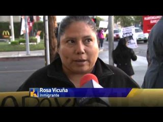 Pro inmigrantes se manifiestan en Los Ángeles, CA