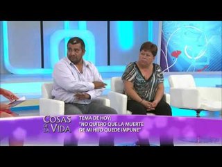 "No quiero que la muerte de mi hijo quede impune"