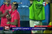 Universitario goleó 3-1 a Capiatá por la Copa Libertadores