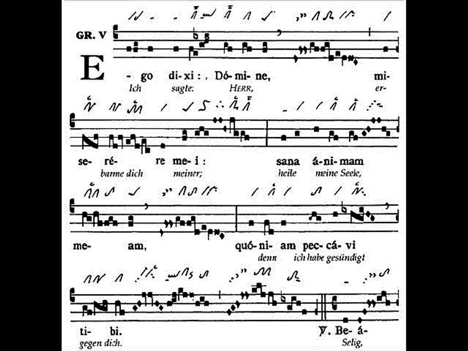 Graduale Ego dixi Domine, Dominica VII TpA (7 TO)