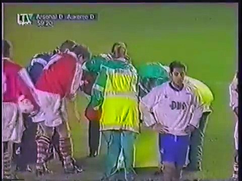 02.03.1995 - 1994-1995 UEFA Cup Winners' Cup Quarter Final 1st Leg Arsenal 1-1 AJ Auxerre