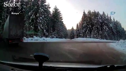 Tırların ölümcül çarpışması!