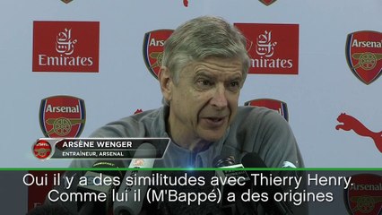 Arsenal - Wenger : "Des similitudes entre Henry et M'bappé"
