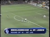 10.03.2005 - 2004-2005 UEFA Cup Round of 16 1st Leg Middlesbrough FC 2-3 Sporting Lisbon