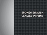 Spoken English Classes in Pune | English Speaking Classes | Pune Training Institute