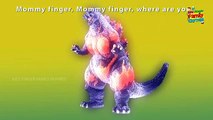 Godzilla finger family kids | Dragons Godzilla Cartoons Singing Finger Family