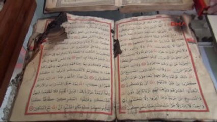 Manisa Yangında Zarar Görmeyen Kuran'ı Kerim'ler Sergilenecek