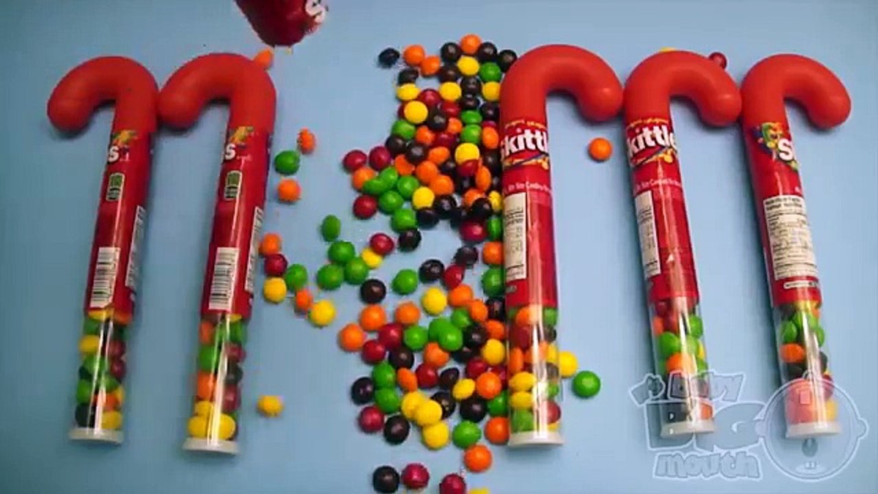 Top 5 Most Viewed Learn Colours with Surprise Eggs and a Skittles Rainbow!
