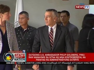 SONA: US Amb. Goldberg, pinili raw manahimik sa gitna ng kontrobersyal na pahayag ng Duterte Admin.
