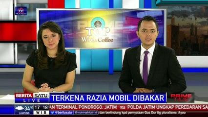 Tidak Terima Diderek Dishub, Pemilik Bakar Mobil Sendiri