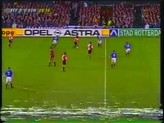 02.11.1995 - 1995-1996 UEFA Cup Winners' Cup 2nd Round 2nd Leg Feyenoord 1-0 Everton FC