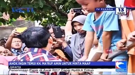 Ahok Ingin Bertemu Ma'aruf Amin untuk Minta Maaf