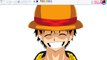 Drawing Anime on Paint - Monkey D. Luffy - One Piece