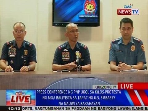 NTVL: Press conference ng PNP ukol sa kilos-protesta sa tapat ng US Embassy na nauwi sa karahasan