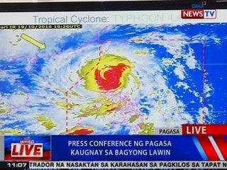 NTVL: Press conference ng PAGASA kaugnay sa bagyong Lawin
