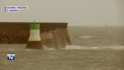 Quand la mer s’agite à cause de la tempête Kurt