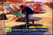 Barranco: lotizan playa ‘Los Yuyos’ con sombrillas y perezosas