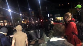 Protestors beating people at Milo Yiannopoulos event @ U.C. Berkeley