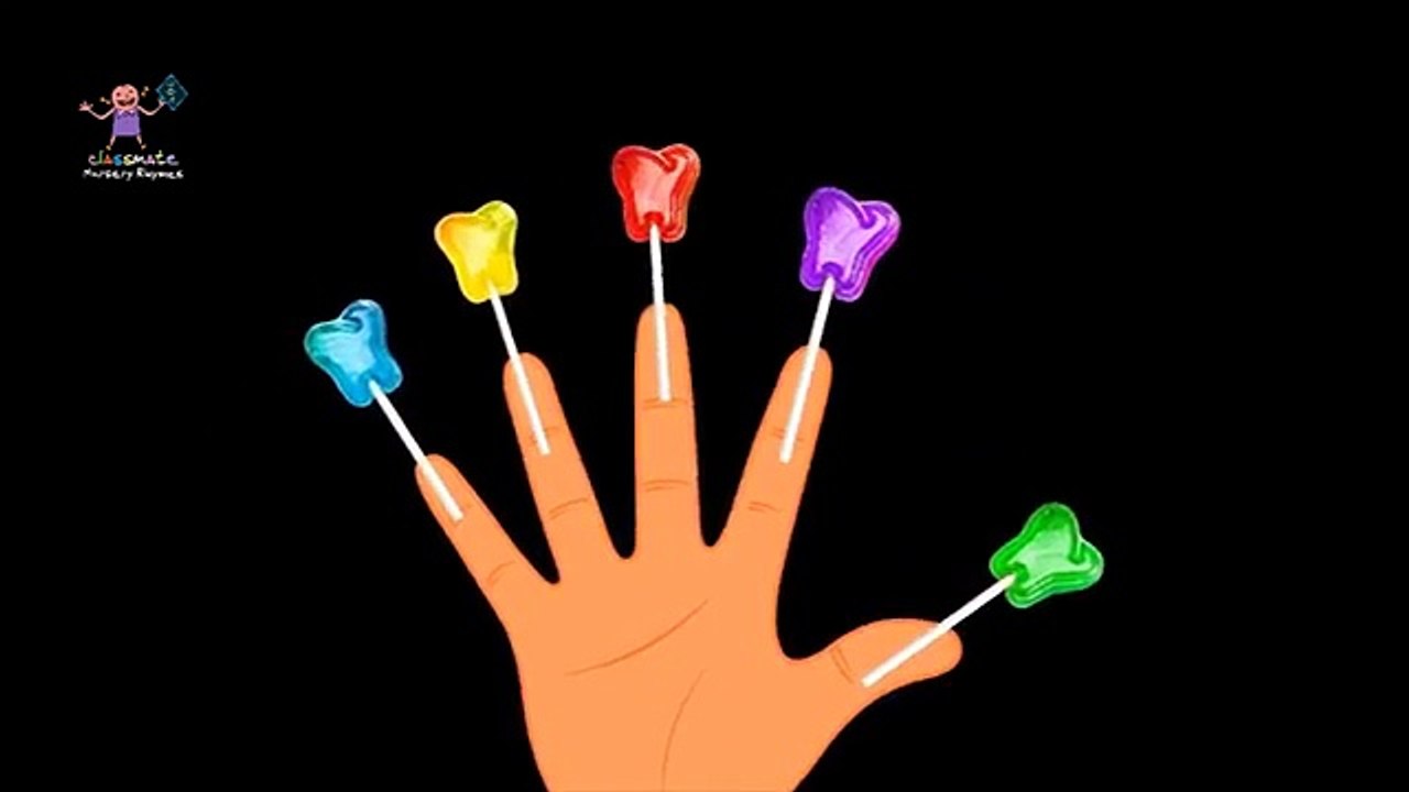 Finger Family Lollipop Nursery Rhymes|Candy Teeth Lollipop Daddy Finger Family Songs