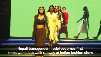 Nepali transgender model hails 'dream come true'
