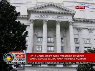 2010 Nobel Prize for Literature Awardee Mario Vargas Llosa, nasa Pilipinas ngayon