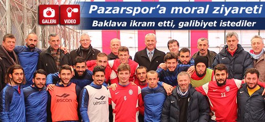 Pazarspor'a Silivri maçı öncesi baklavalı sürpriz