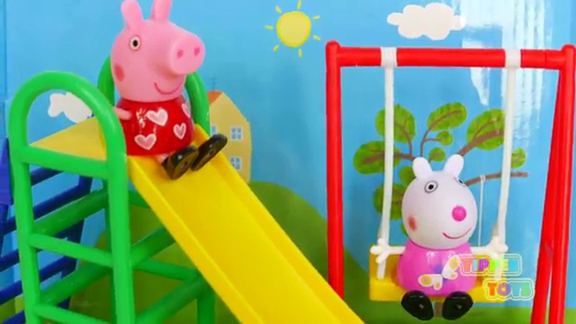 peppa pig swing and slide set