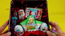 Christmas Party! Opening a Snowman Can Filled with Surprise Eggs and Huge JUMBO Kinder Surprise Egg!