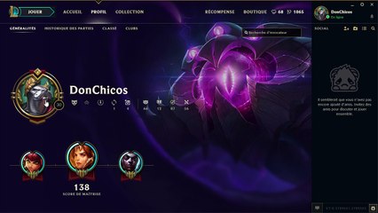 Sell League of Legends account / Vends compte lol ( fr )