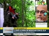 Estrada analiza el proceso de paz entre el gob. de Colombia con el ELN