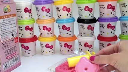 Hello Kitty Play Doh Donuts How to make Playdough Doughnuts DIY ハローキティ キャラクター サンリオ Dough