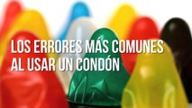 Los errores más comunes al usar condón