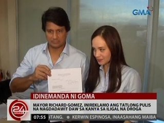 Mayor Richard Gomez, inireklamo ang tatlong pulis na nagdadawit daw sa kanya sa iligal na droga