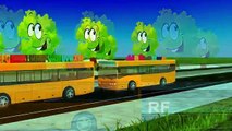 ABC Song for Children in 3D | Alphabet Bus Songs | Phonics Songs | 3D Animation Nursery Rhymes