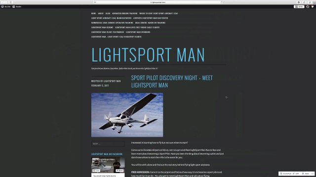 SPORT PILOT DISCOVERY NIGHT – MEET LIGHTSPORT MAN