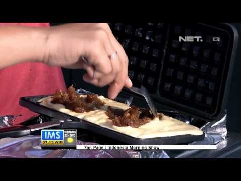 IMS - Let's cook Waffle kurma butterscotch sause