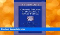 BEST PDF  Grad Guides BK5: Engineer/Appld Scis 2007 (Peterson s Graduate Programs in Engineering