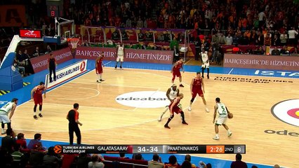 Amazing Dunk from JAMES - Galatasaray 79-84 Panathinaikos - 03.02.2017