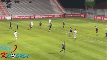 But de Riad Nouri - AC Ajaccio 1-0 Clermont Foot (03/02/2017) / LIGUE 2