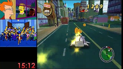 The Simpsons Hit & Run: level 2 100% in 35:54