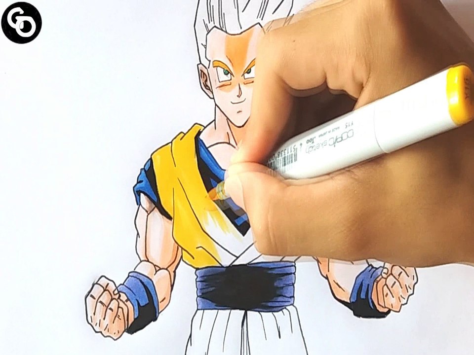 DRAWING GOHAN SSJ 2 DRAGON BALL SUPER