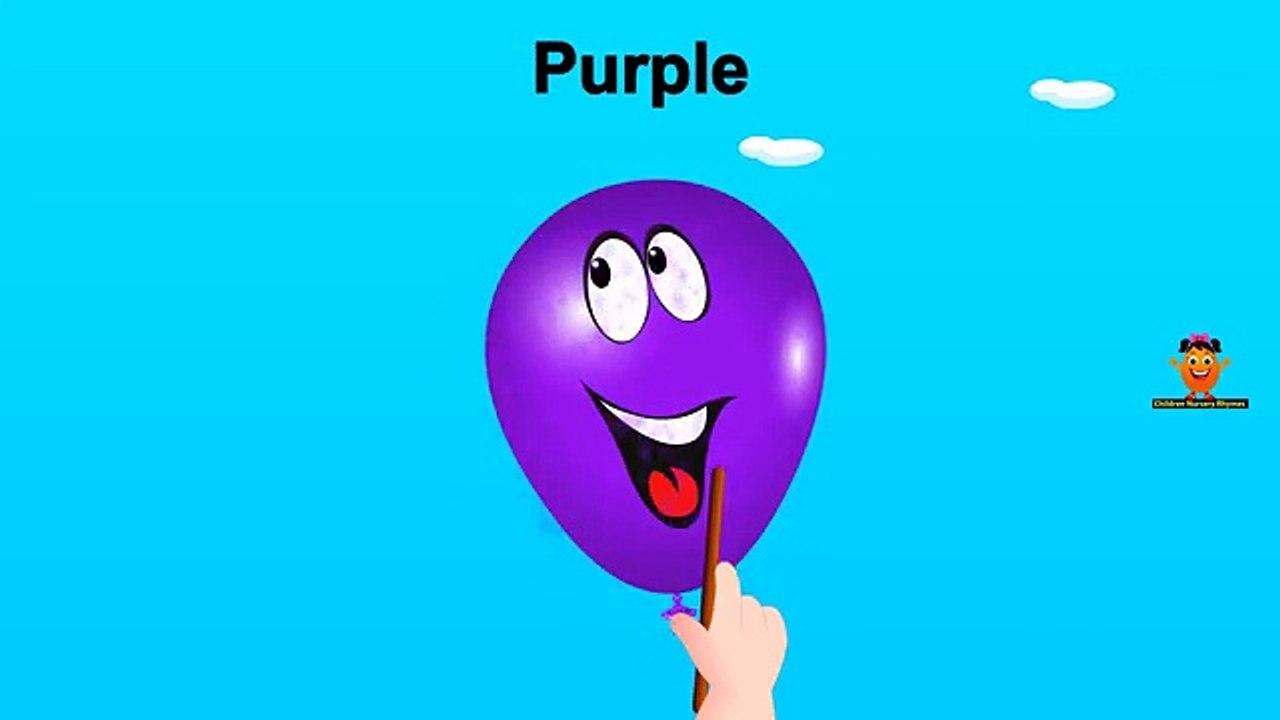 Learn Colors Balloons For Kids By Children Nursery Rhymes