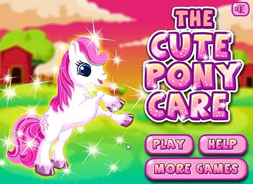 Симпатичные игры Пони Пони уход Купание для детей Видео игры для детей
