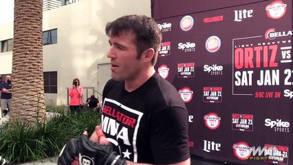 Chael Sonnen Bellator 170 Open Workout Scrum