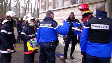 Gouvieux : Exercice inter-centres dans le groupement territorial Sud