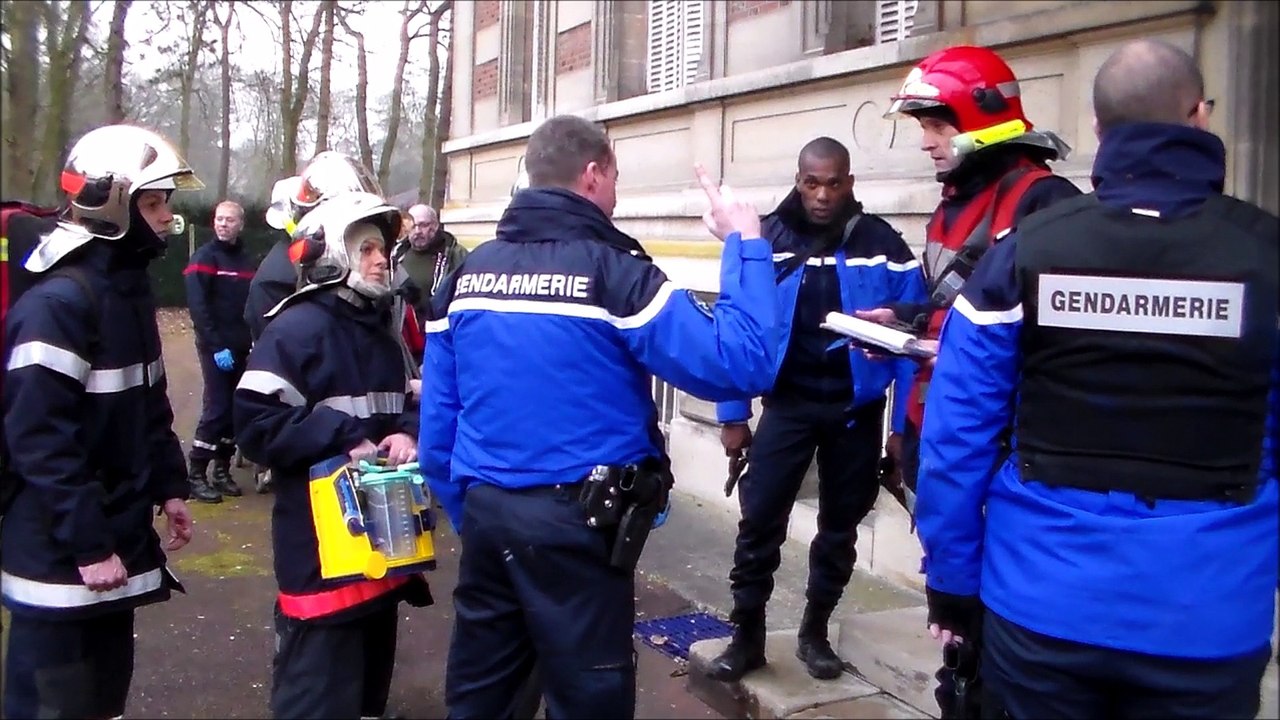 Gouvieux : Exercice inter-centres dans le groupement territorial Sud