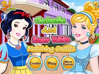 Cinderella And Snow White Matching Outfits - Best Game for Little Girls